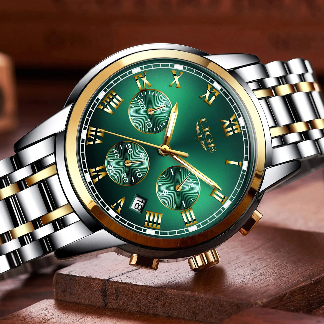 Relojes Hombre 2024 New LIGE Watches Men Luxury Brand Chronograph Male Sport Watches Waterproof Stainless Steel Quartz Men Watch