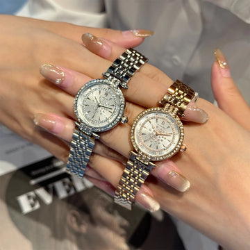 2025 New Luxury Women's Watch – Business & Fashion Style, Rhinestone Decorated, Waterproof Quartz Wristwatch | Ideal Gift Choice