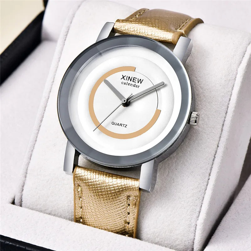 Reloj Hombre XINEW Brand Cheap Watches For Men Fashion Leather Band Simple Gift Quartz Clock Black Erkek Barato Saat Montre 2024