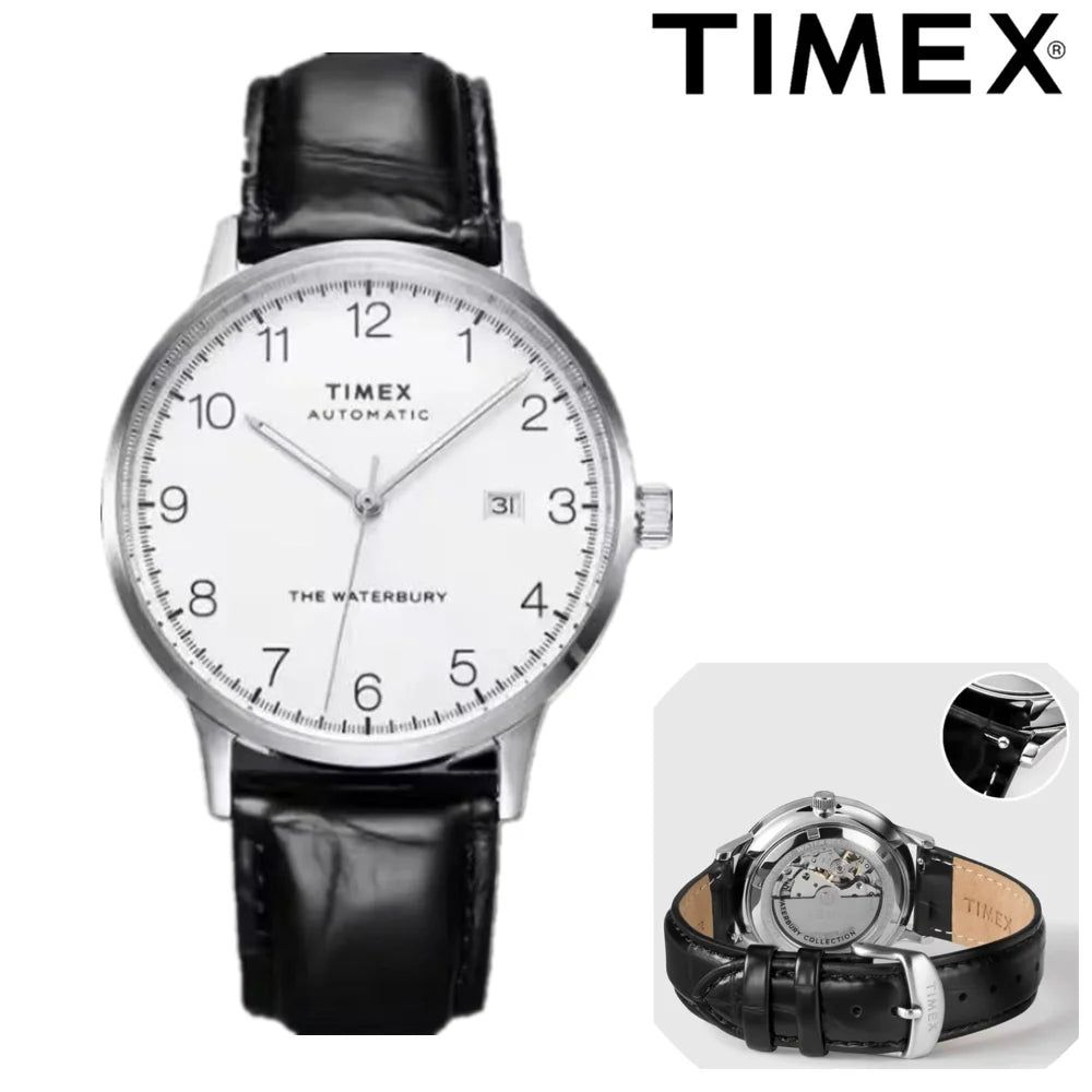 TIMEX Luxury Automatic Watch Automatic Mechanical Watch Male American Stainless Steel Scratch Proof Waterproof Diving Watch