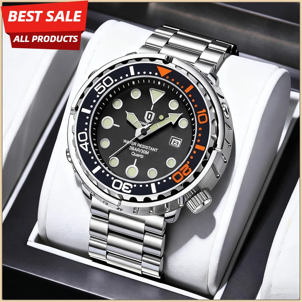 New Fashion Luxury Waterproof Luminous Sport Watch for Men Couples Quartz Wristwatch Top Brand Date Clock Relogio Masculino