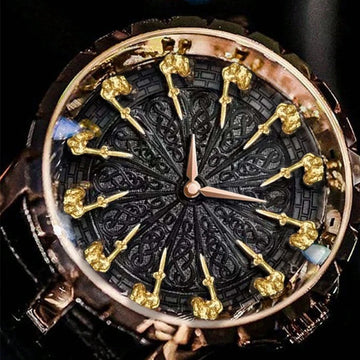 New men's watch in rose gold sporty style, cool personality, avant-garde, casual fashion, men's quartz watch