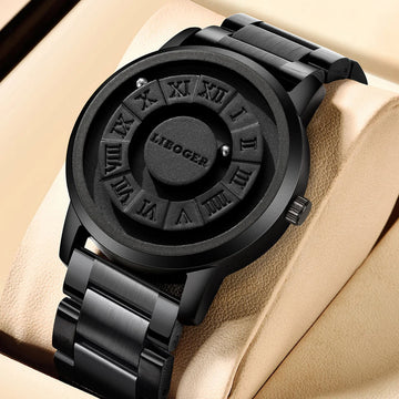 Fashion Magnetic Suspension Men Watches Casual Sports Roma Dial Wristwatches For Mens Clock（Without Box）